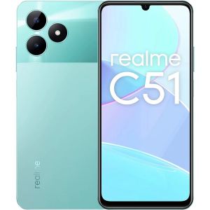 Realme C51 mobile phone with 128 GB capacity and 4 GB RAM